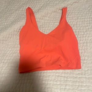 orange/coral align tank top size 4 lululemon